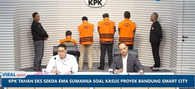 KPK Tangkap Eks Sekda Bandung dan Tiga Anggota DPRD dalam Kasus Suap