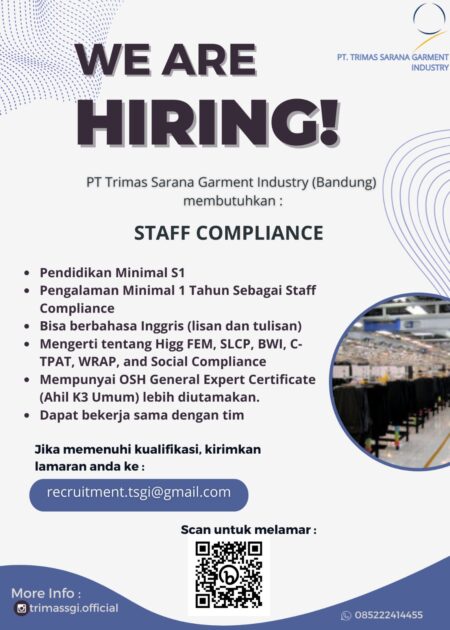 STAFF COMPLIANCE – PT.TRIMAS SARANA GARMENT INDUSTRY