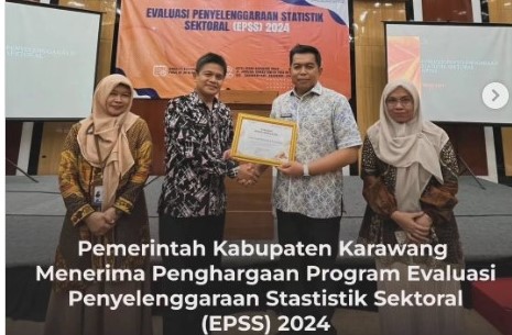 Penghargaan EPSS 2024: Karawang Dikenali sebagai Satuan Kerja dengan Kinerja Statistik Terbaik