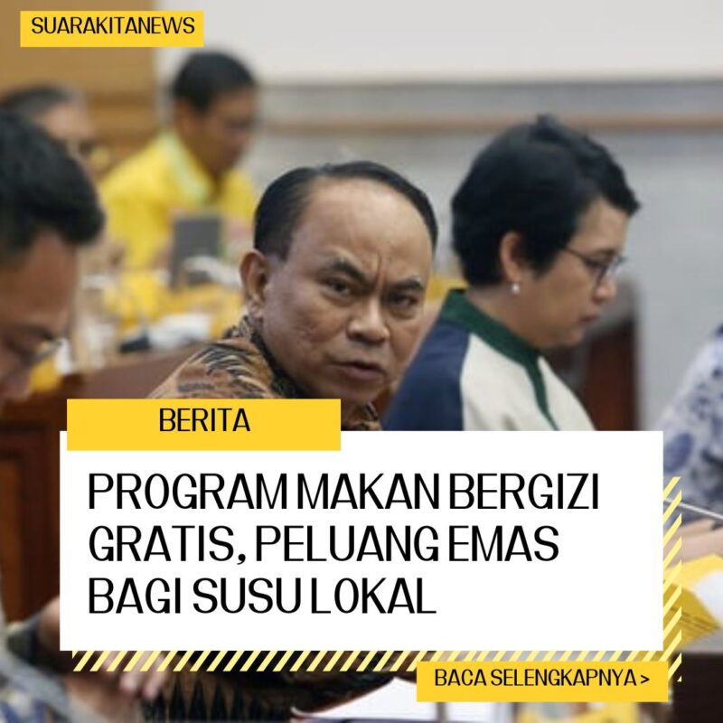 Program Makan Bergizi Gratis, sebagai Peluang Emas Bagi Susu Lokal