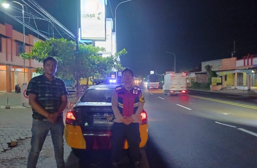 Aipda Ade Suryana Aktif Patroli, Amankan Wilayah Hukum Polsek Batujaya