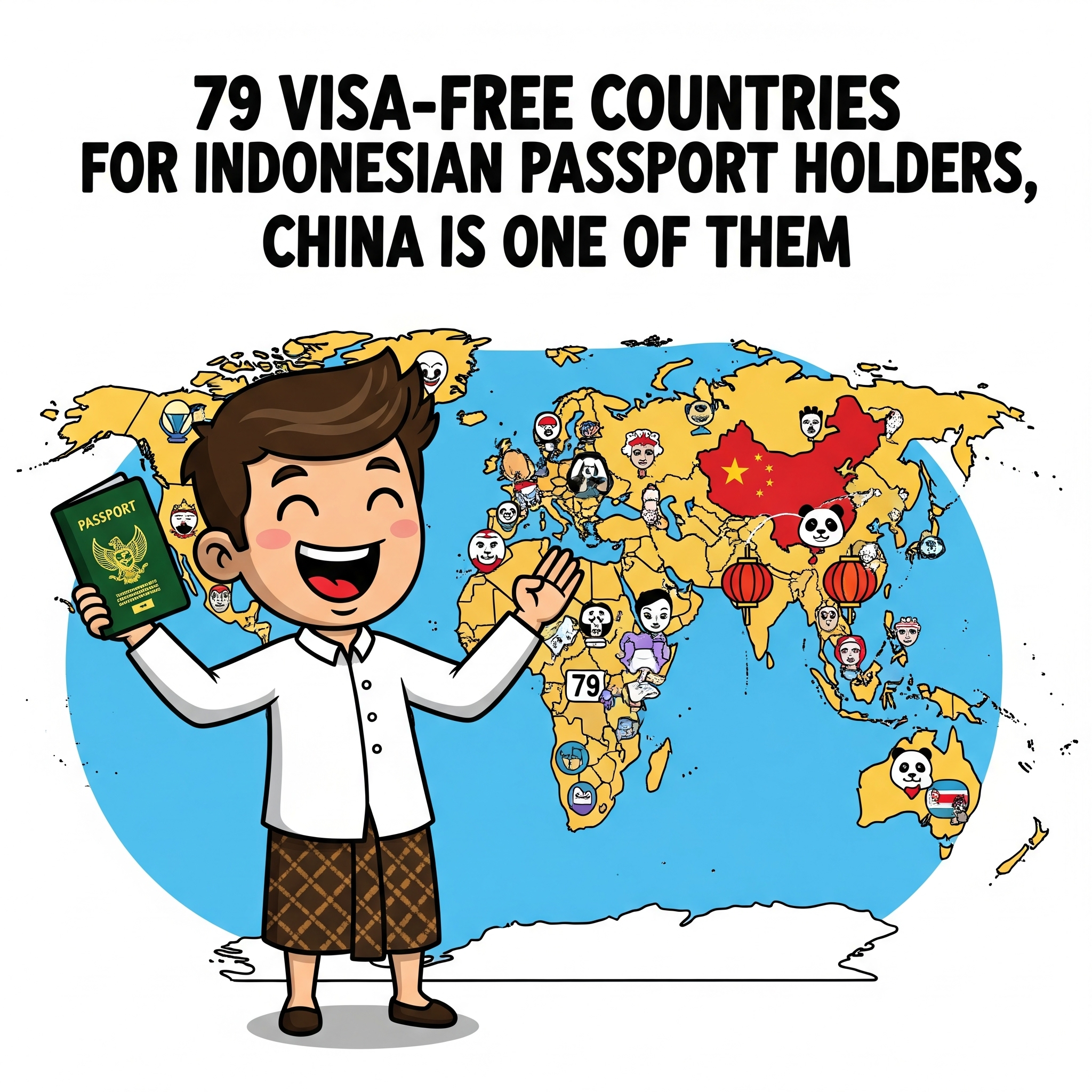 79 Negara Bebas Visa untuk Pemegang Paspor Indonesia, Termasuk China dan Negara Eksotis Lainnya