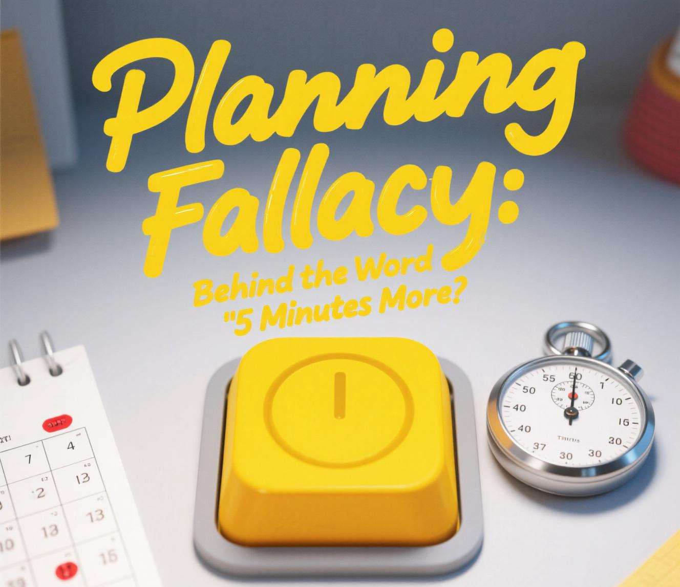 Planning Fallacy: Ketika Kamu Terlalu Percaya Diri Mengatur Waktu (dan Akhirnya Kalah oleh Kenyataan)