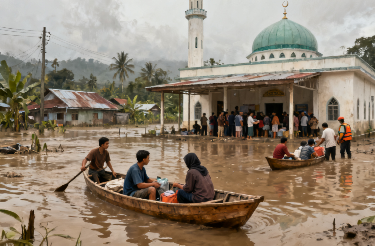 Banjir Tapanuli Tengah: Korban Bertahan Tanpa Bantuan Pemerintah, Warga Harus Menembus Lumpur Demi Makanan