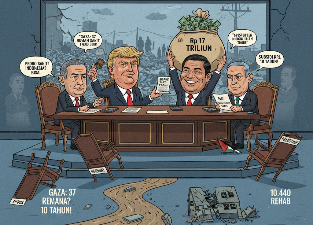 Indonesia Masuk Board of Peace Trump, Rp17 Triliun Dipertanyakan: Untuk Perdamaian atau Pencitraan?