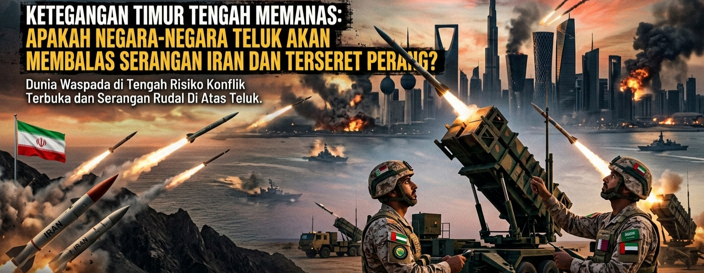 Ketegangan Timur Tengah Memanas: Apakah Negara-Negara Teluk Akan Membalas Serangan Iran dan Terseret Perang?