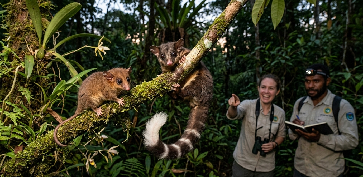 Spesies yang Dianggap Punah 6.000 Tahun Ditemukan Kembali di Papua Barat: Possum Mungil dan Ring-Tailed Glider Mengejutkan Ilmuwan