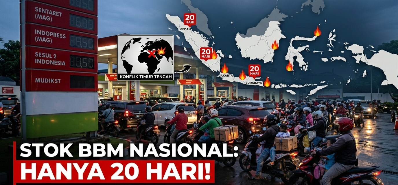 Cadangan BBM Indonesia Hanya 20 Hari, Pengamat: Sangat Riskan di Tengah Konflik Timur Tengah dan Lonjakan Kebutuhan Lebaran