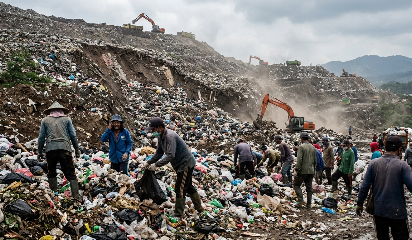 Longsor Gunung Sampah Bantargebang Ungkap Darurat Pengelolaan Sampah di Indonesia