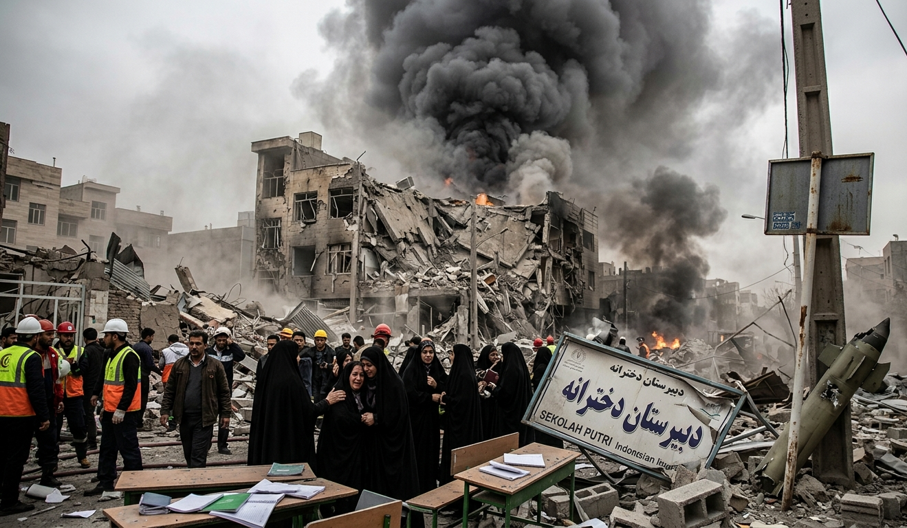 Rudal Tomahawk Diduga Hantam Sekolah Putri di Iran, 168 Tewas: Penyelidikan Mengarah ke Amerika Serikat