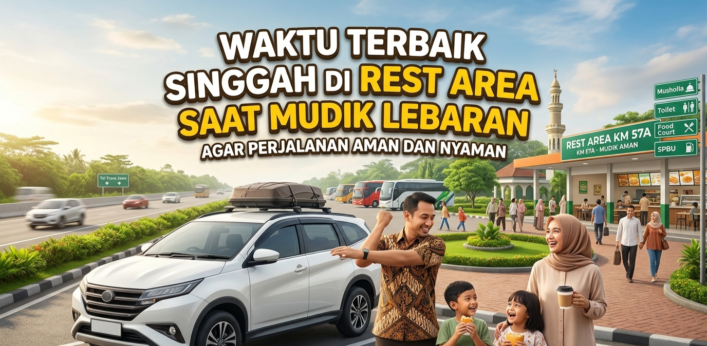 Waktu Terbaik Singgah di Rest Area Saat Mudik Lebaran Agar Perjalanan Aman dan Nyaman
