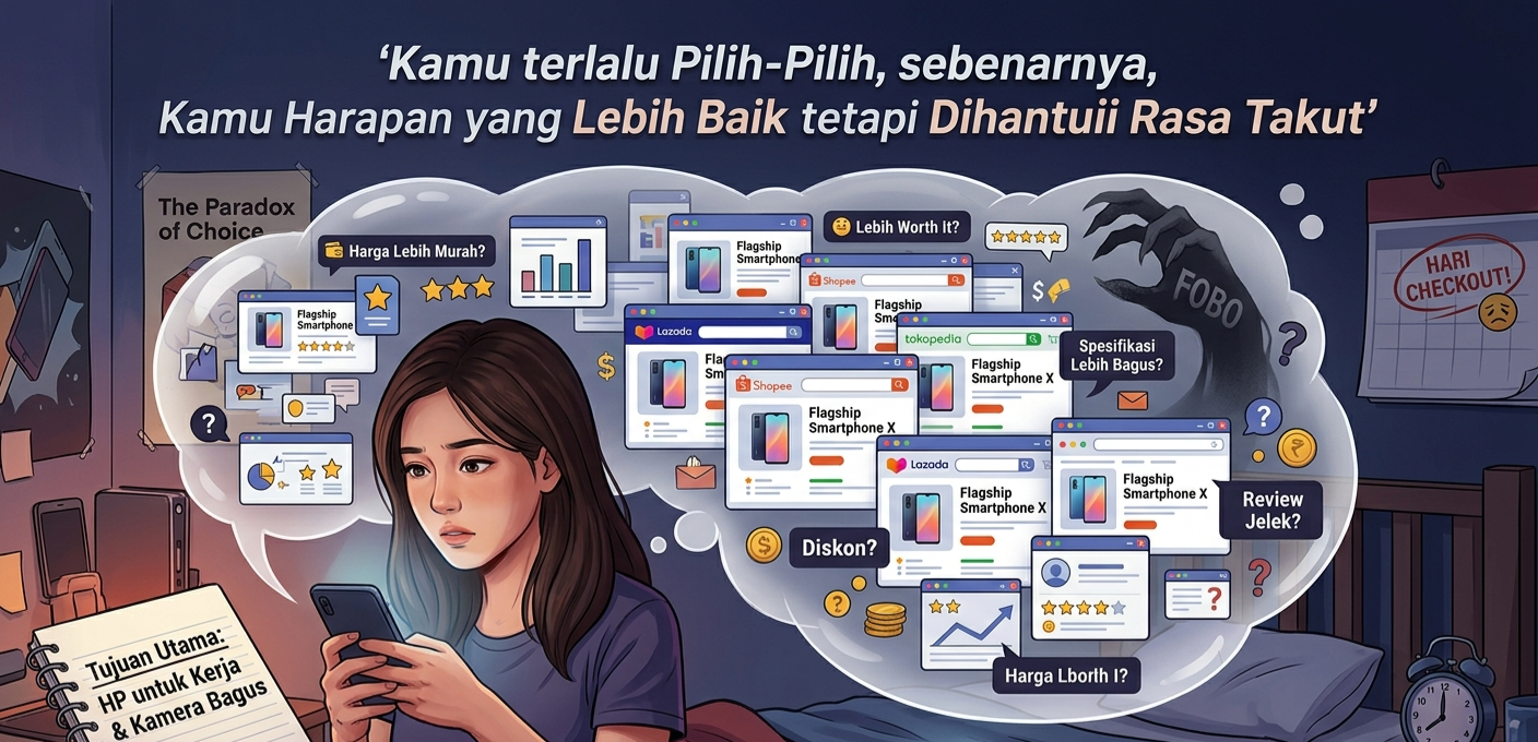 FOBO Adalah: Ketika Terlalu Banyak Pilihan Justru Bikin Kamu Takut Memutuskan
