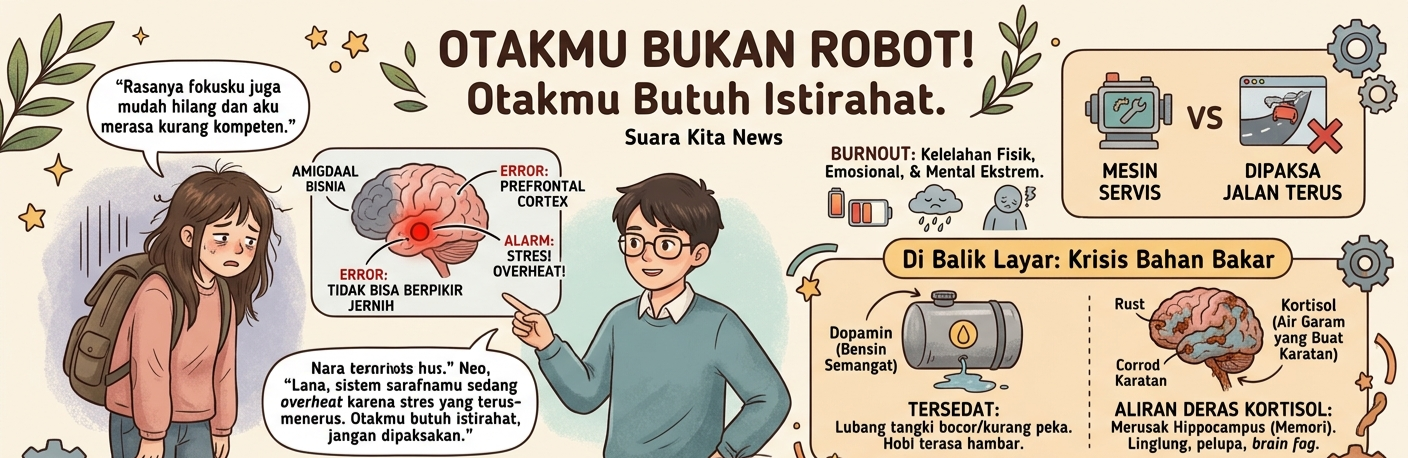 Burnout: Saat Otakmu “Lowbat” dan Butuh Istirahat, Bukan Dipaksa Kuat Terus