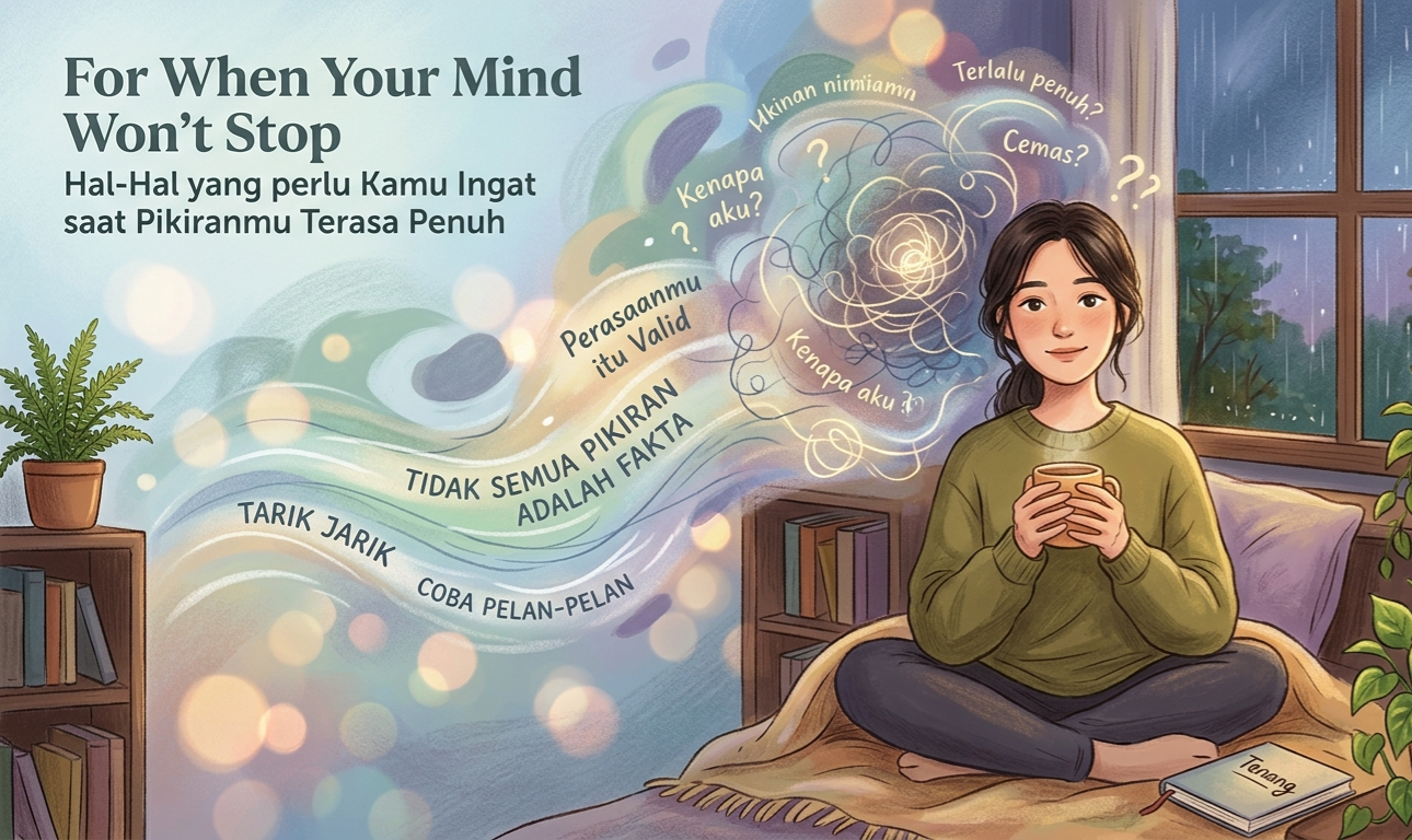 Pikiran Terlalu Penuh? Ini Cara Menenangkan Diri Saat Overthinking Melanda