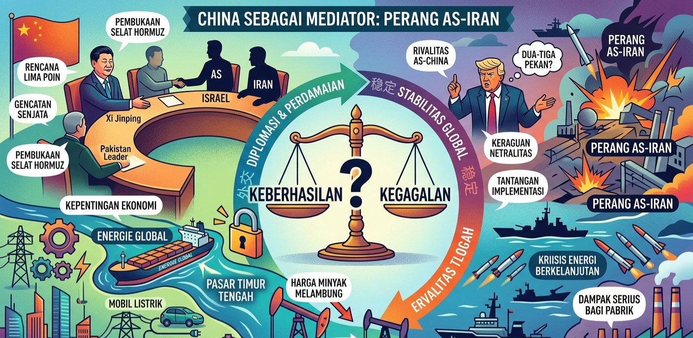 China Jadi Mediator Perang AS-Iran: Mampukah Xi Jinping Hentikan Konflik dan Krisis Energi Dunia?