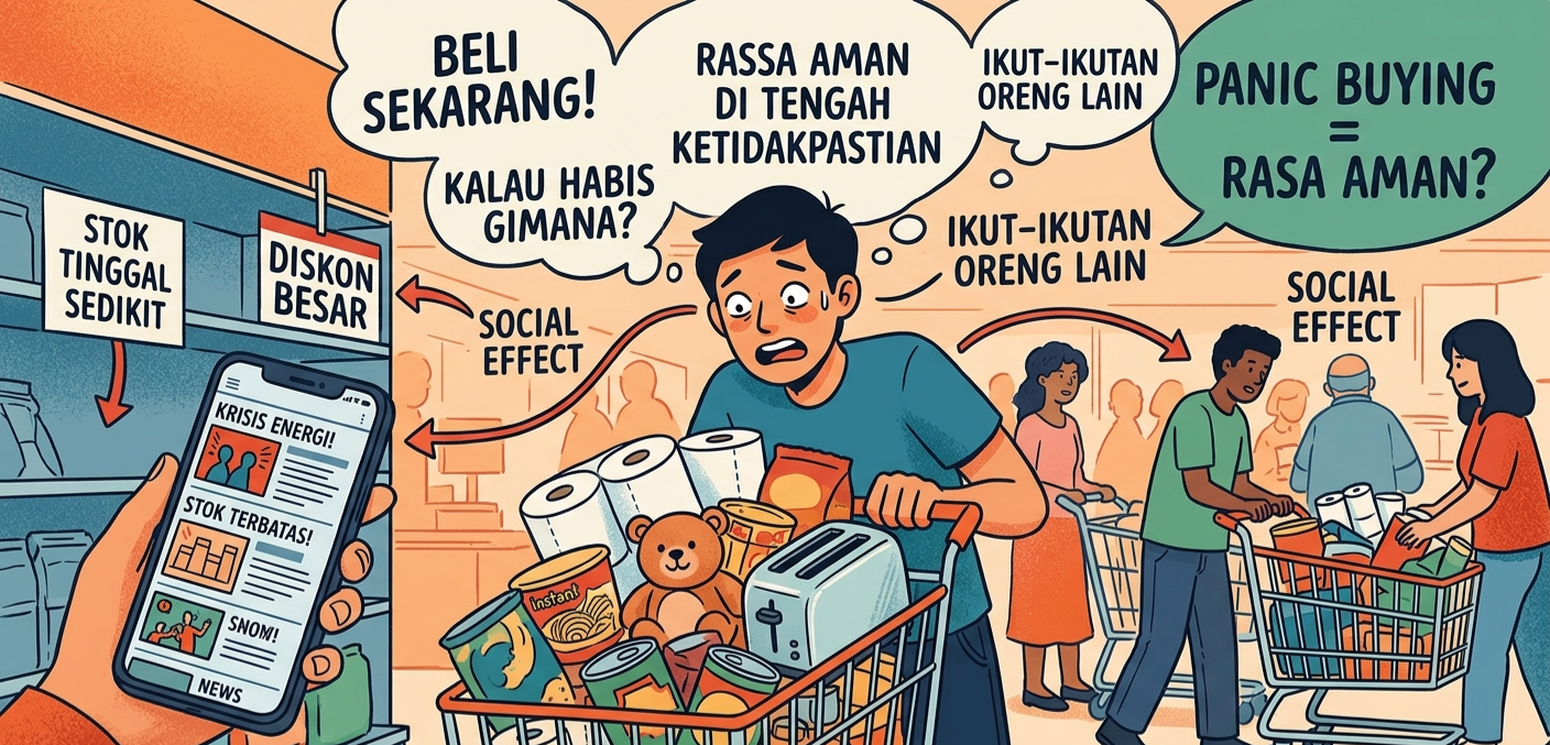 Sering Ikut Borong Barang? Ini Penjelasan Panic Buying dan Cara Menghindarinya