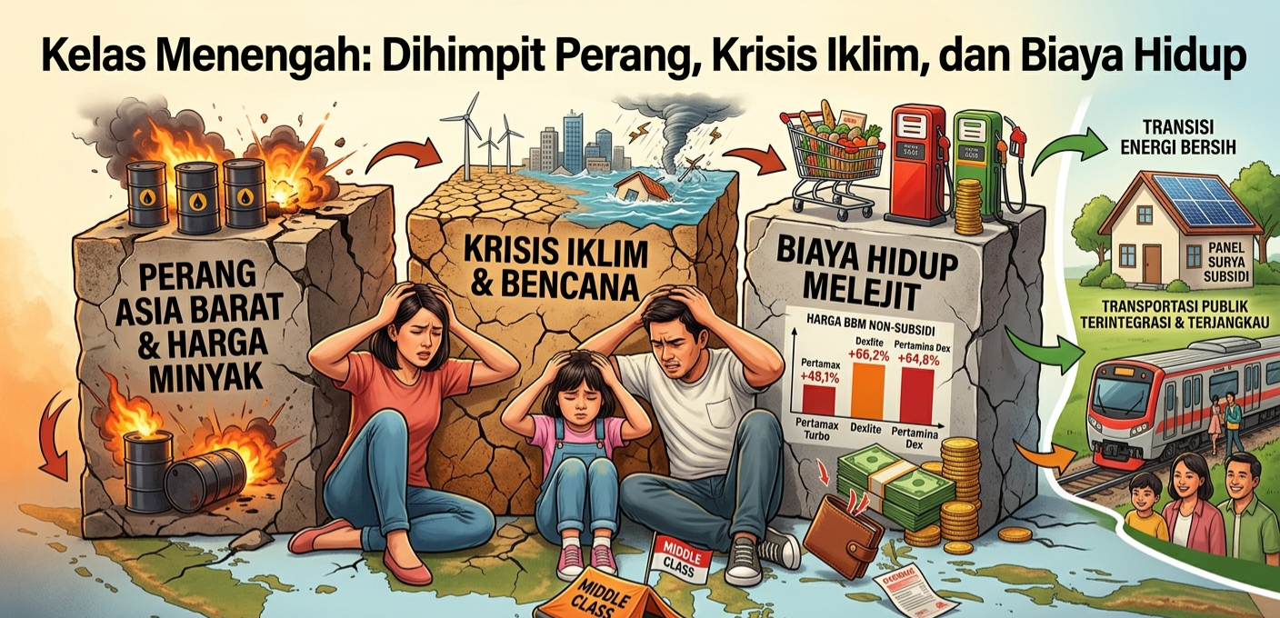Kelas Menengah Terhimpit: Dampak Kenaikan Harga BBM, Krisis Global, dan Biaya Hidup yang Makin Tinggi