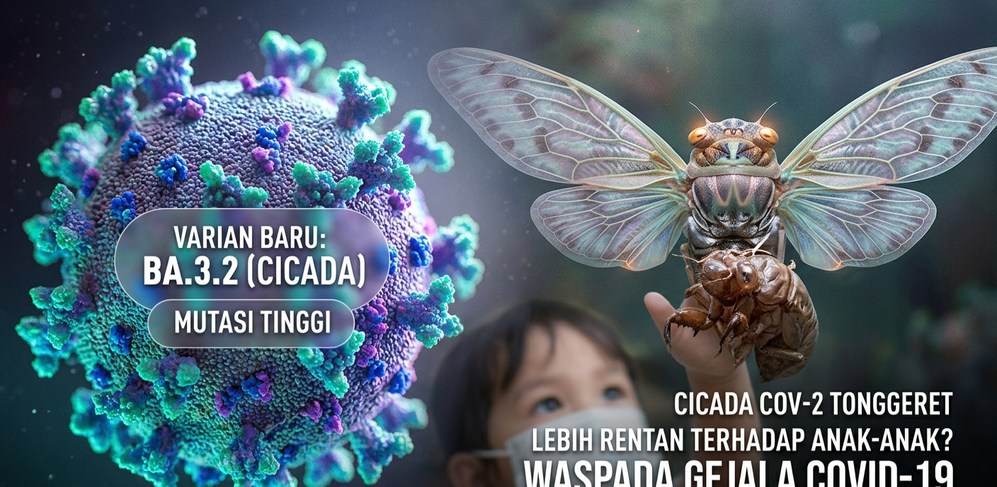 Varian Cicada BA.3.2: Fakta Terbaru Covid-19 yang Disebut Lebih Rentan Menyerang Anak