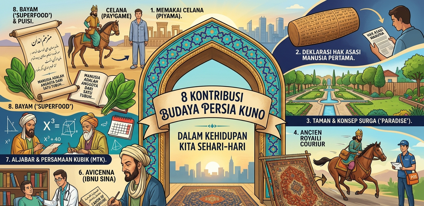 8 Kontribusi Besar Persia Kuno yang Masih Kita Gunakan Hingga Sekarang