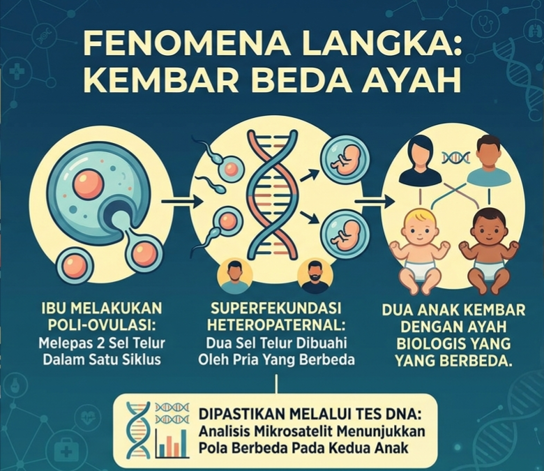 Fenomena Langka: Perempuan Hamil Anak Kembar dari Dua Pria Berbeda