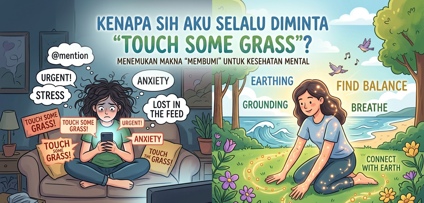 Apa Itu “Touch Some Grass”? Cara Sederhana Menenangkan Pikiran dengan Grounding