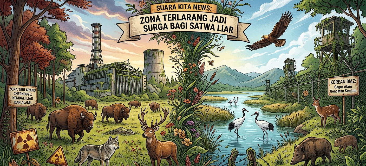Zona Terlarang Chernobyl dan DMZ Korea Jadi Surga Satwa Liar, Ini Fakta Mengejutkannya