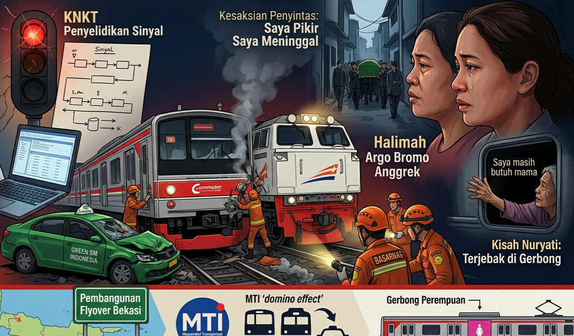 “Saya Pikir Saya Meninggal” – Kesaksian Korban Tabrakan Kereta Bekasi Timur