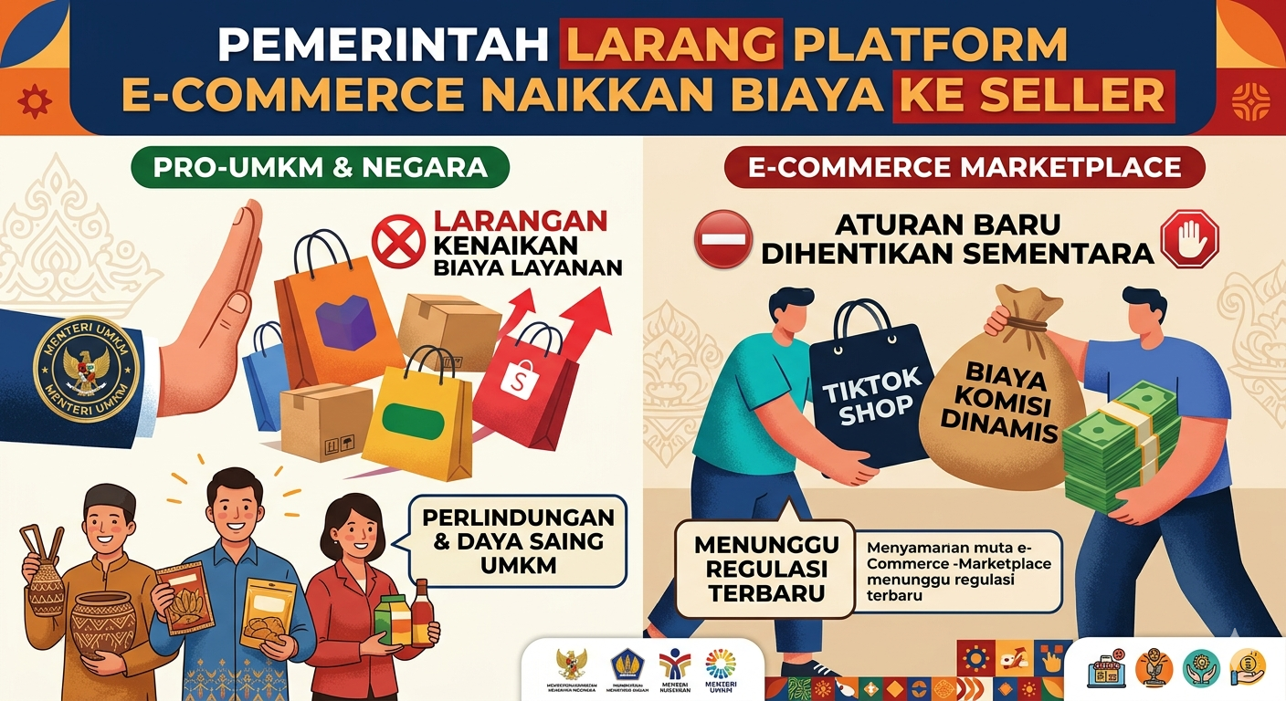Pemerintah Siapkan Regulasi Baru untuk Lindungi Seller dari Kenaikan Biaya Marketplace
