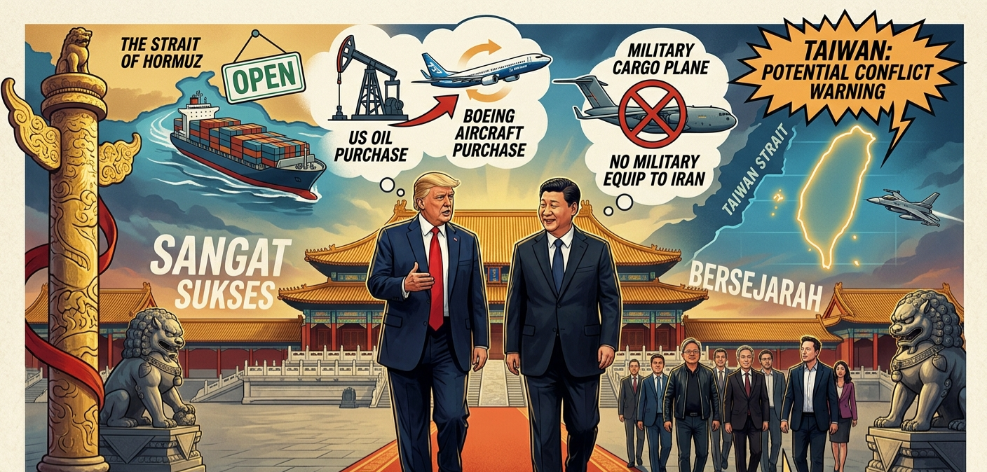 Trump dan Xi Jinping Capai Kesepakatan Besar: Dari Selat Hormuz hingga Isu Taiwan, Ini Hasilnya