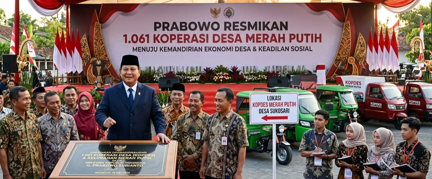 Prabowo Resmikan 1.061 Koperasi Desa Merah Putih, 30.000 Manajer Sedang Direkrut untuk Perkuat Ekonomi Desa