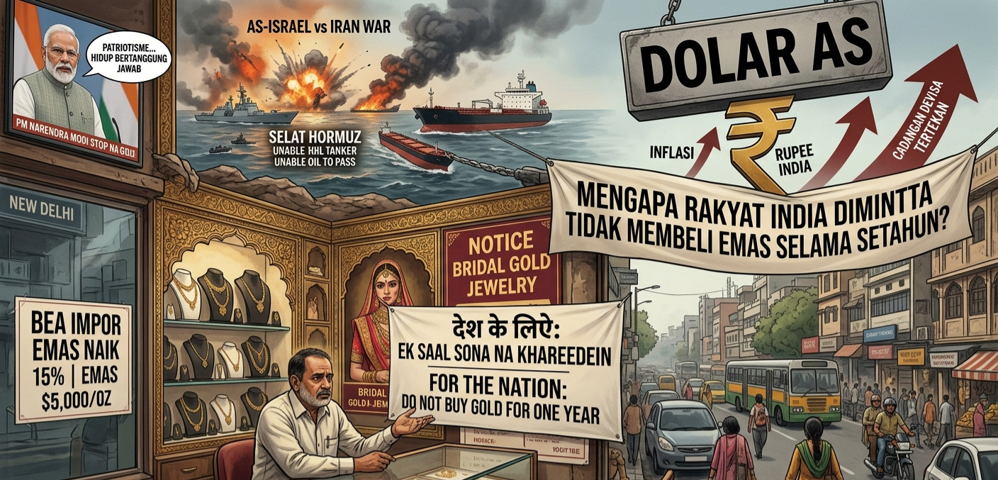Bukan Sekadar Imbauan: Mengapa India Serius Larang Warganya Membeli Emas di Tengah Krisis Energi Global