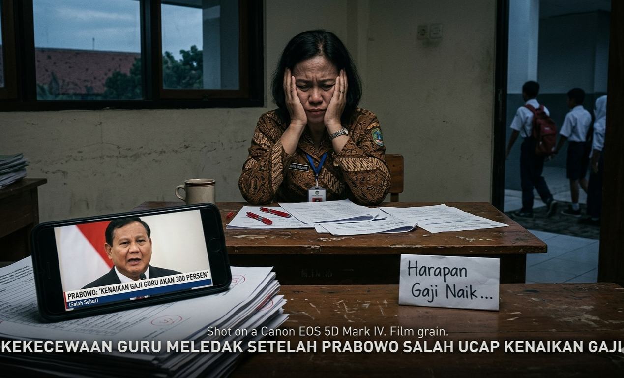 Harapan Guru Pupus Setelah Prabowo Salah Sebut Kenaikan Gaji 300 Persen