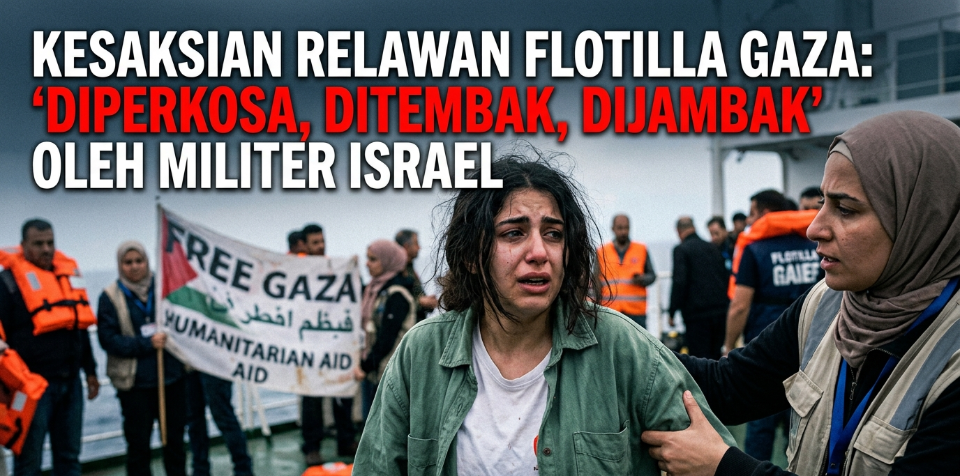 Kesaksian Relawan Flotilla Gaza: “Diperkosa, Ditembak, Dijambak” oleh Militer Israel