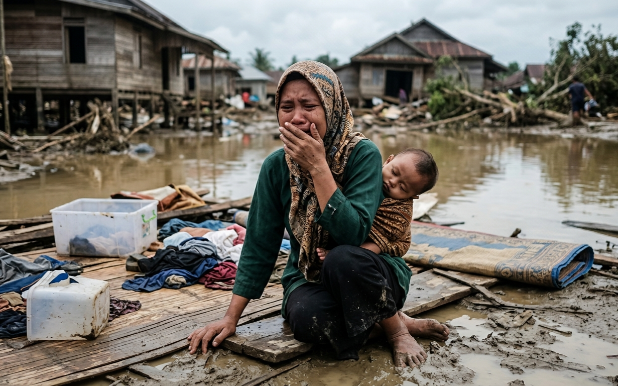“ASI Tak Ada, Penghasilan Hilang” Tangis Ibu Penyintas Banjir Aceh Utara