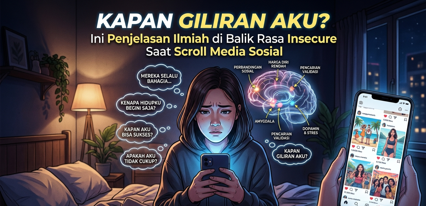 Kapan Giliran Aku? Ini Penjelasan Ilmiah di Balik Rasa Insecure Saat Scroll Media Sosial
