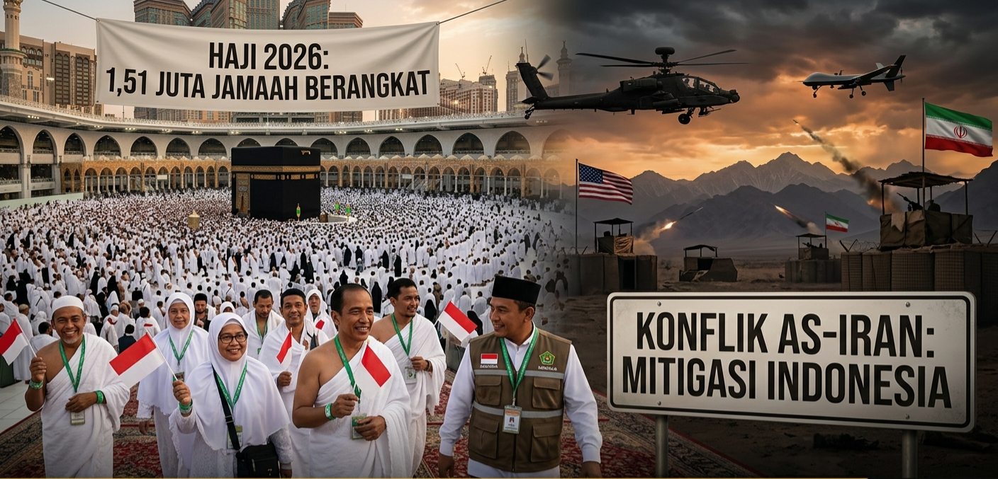 “Haji 2026: 1,51 Juta Jamaah Berangkat di Tengah Konflik AS-Iran, Ini Langkah Mitigasi Indonesia”