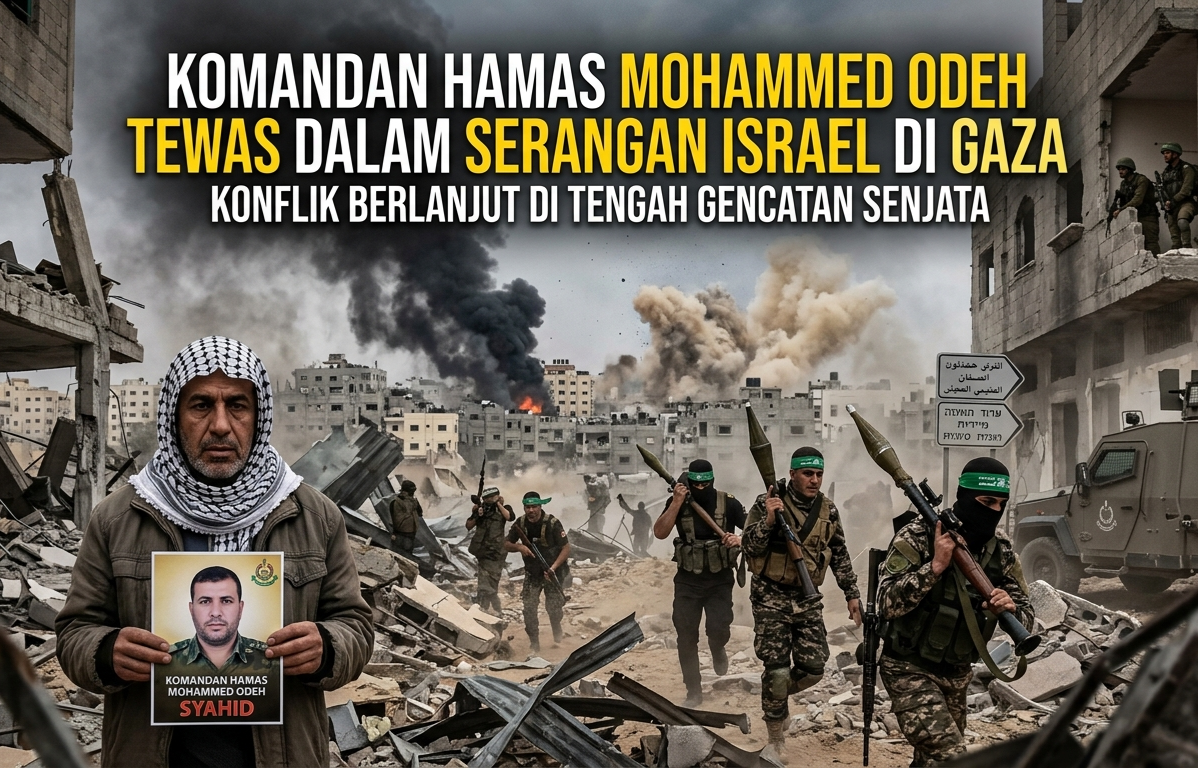 “Komandan Hamas Mohammed Odeh Tewas dalam Serangan Israel di Gaza — Konflik Berlanjut di Tengah Gencatan Senjata”