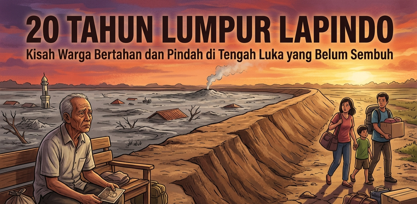 20 Tahun Lumpur Lapindo: Kisah Warga Bertahan dan Pindah di Tengah Luka yang Belum Sembuh
