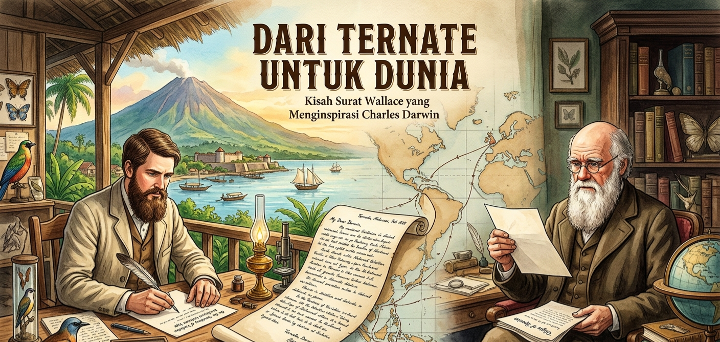 Dari Ternate untuk Dunia: Kisah Surat Wallace yang Menginspirasi Charles Darwin