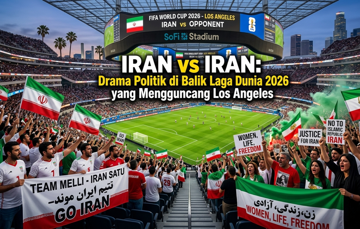 Iran vs Iran: Drama Politik di Balik Laga Piala Dunia 2026 yang Mengguncang Los Angeles
