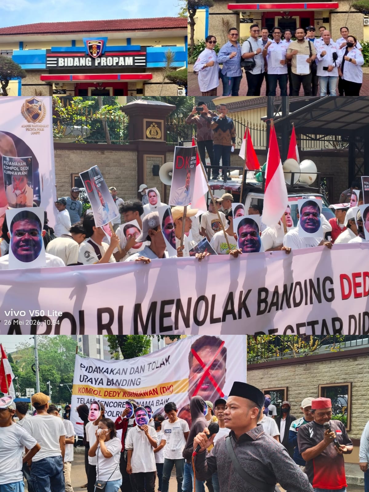 Ajukan Banding PTDH, Kasus Kompol Dedi Kurniawan Dikawal Ketat A-PPI dan Elemen Masyarakat