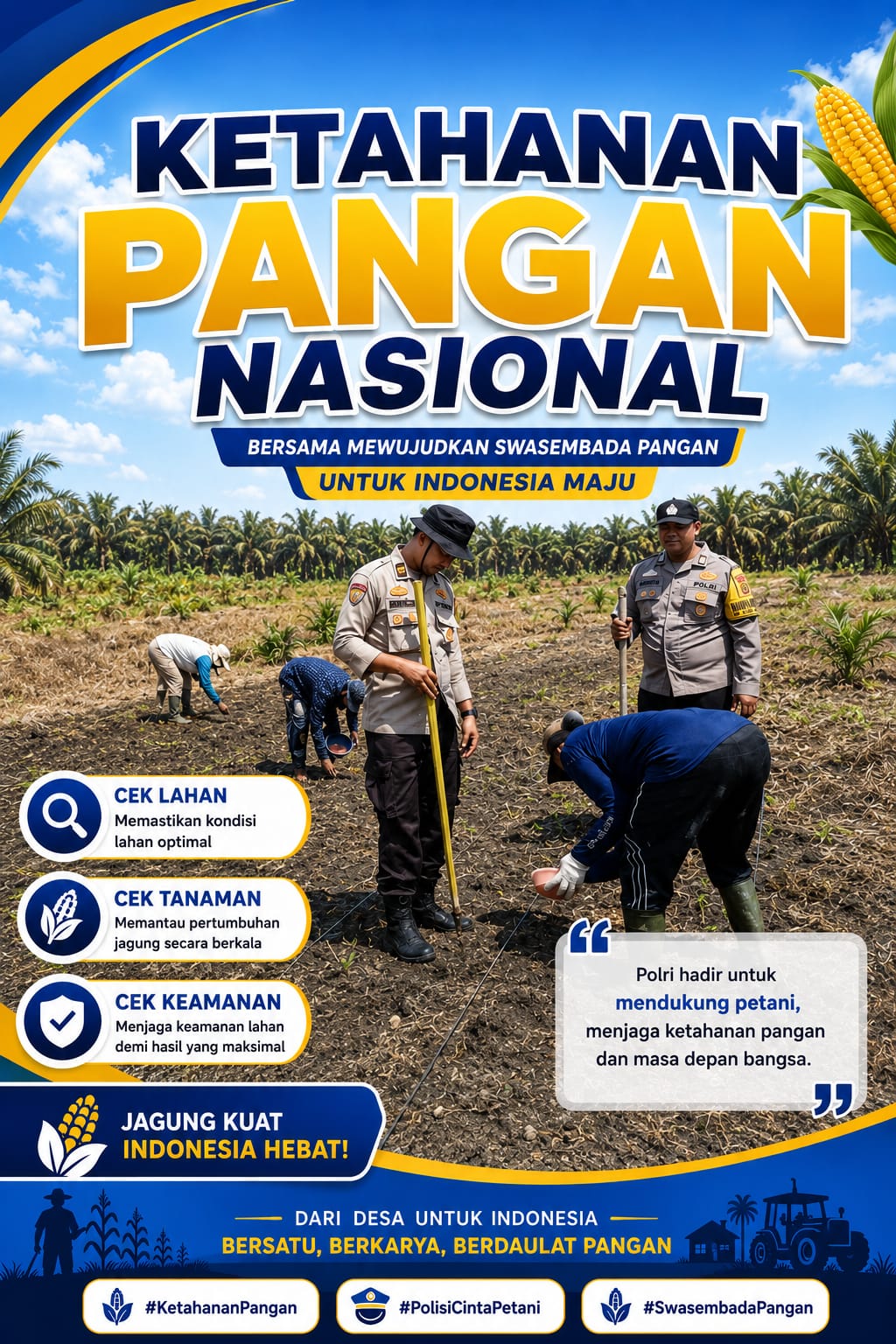 Langkah Konkret Polsek Kandis: Sulap 15 Hektare Lahan Jadi Lumbung Pangan Nasional