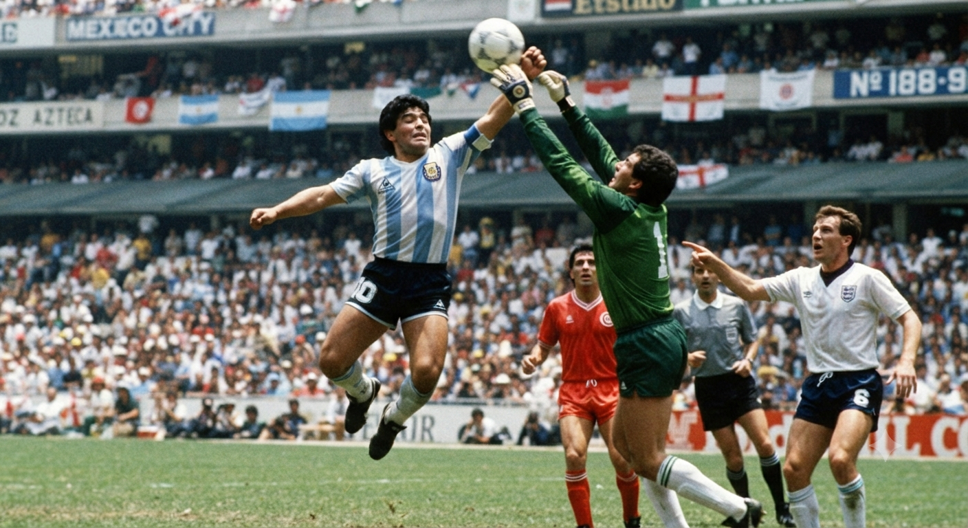 Mengenang Gol Tangan Tuhan Maradona: Kisah Saksi Mata di Stadion Azteca 1986