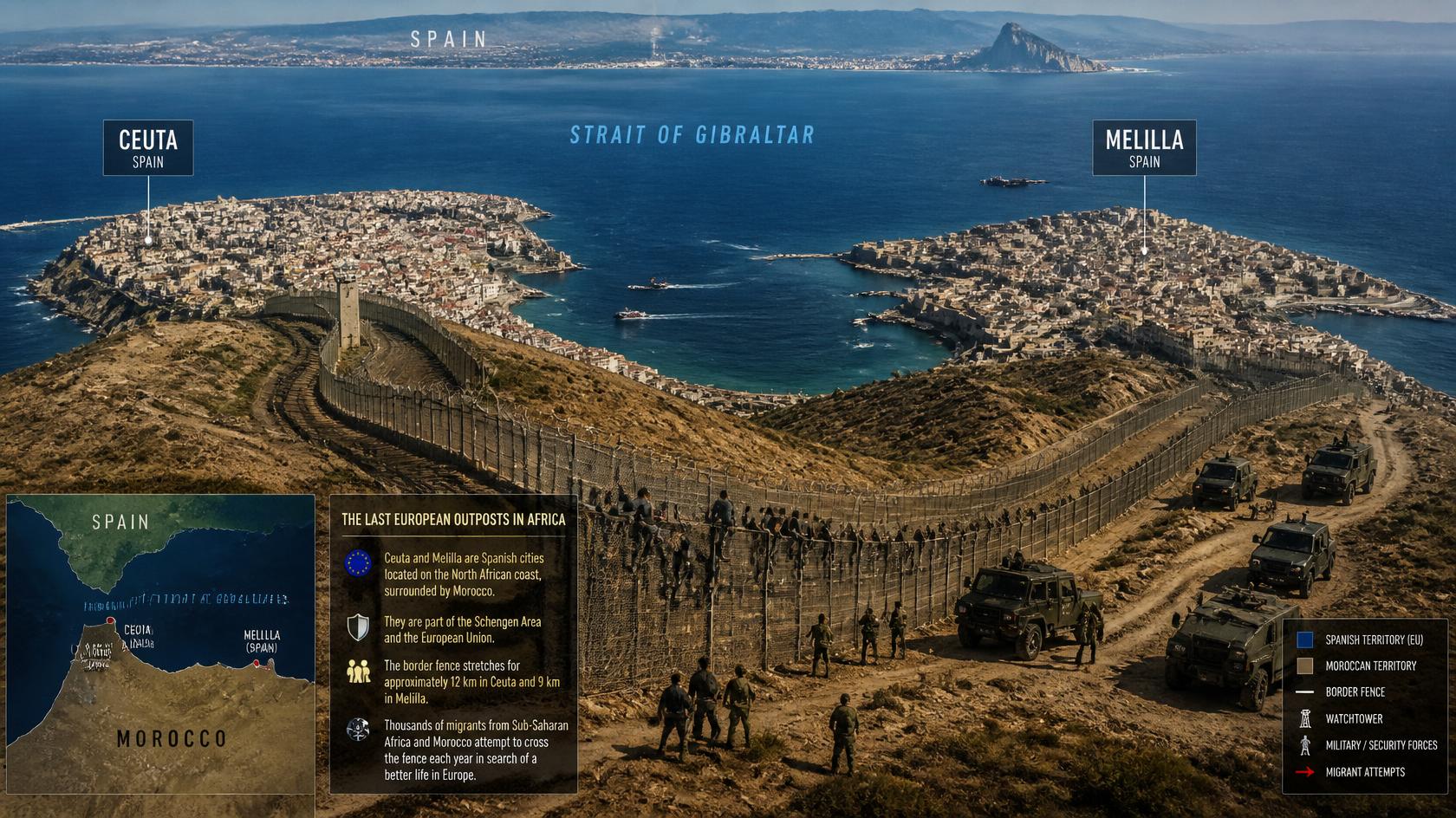 Krisis Migran Ceuta dan Melilla: Pengerahan Militer Spanyol di Tengah Sengketa Kedaulatan Berabad-Abad