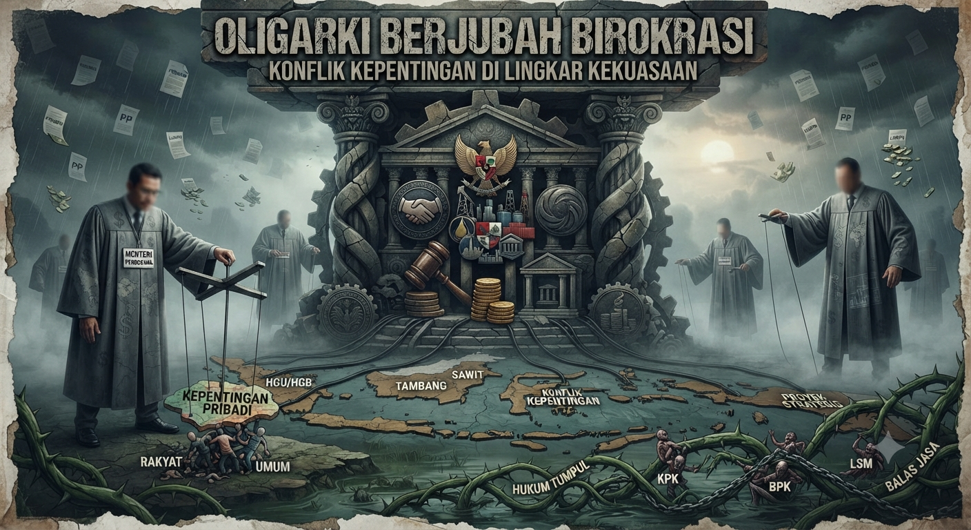Oligarki Berjubah Birokrasi: Menyorot Lanskap Konflik Kepentingan di Lingkar Kekuasaan