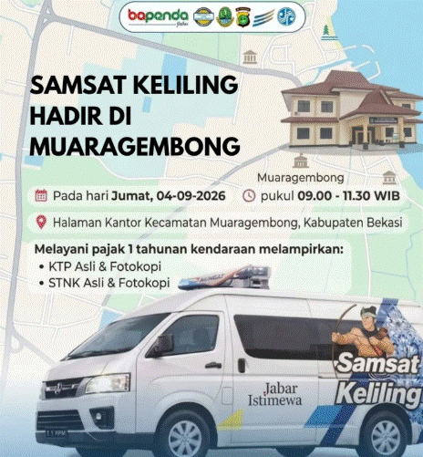 Pangkas Jarak ke Pusat Kota, Layanan SAMSAT Keliling Resmi Mengudara di Muaragembong