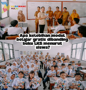 Sapu Bersih Beban LKS, Pemkab Karawang Gratiskan Modul Belajar SD-SMP