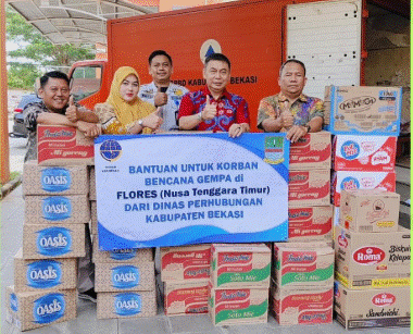 Sentuhan Kemanusiaan Dishub Bekasi: Kawal Logistik Gempa Flores Menembus Jalur Antar-Pulau