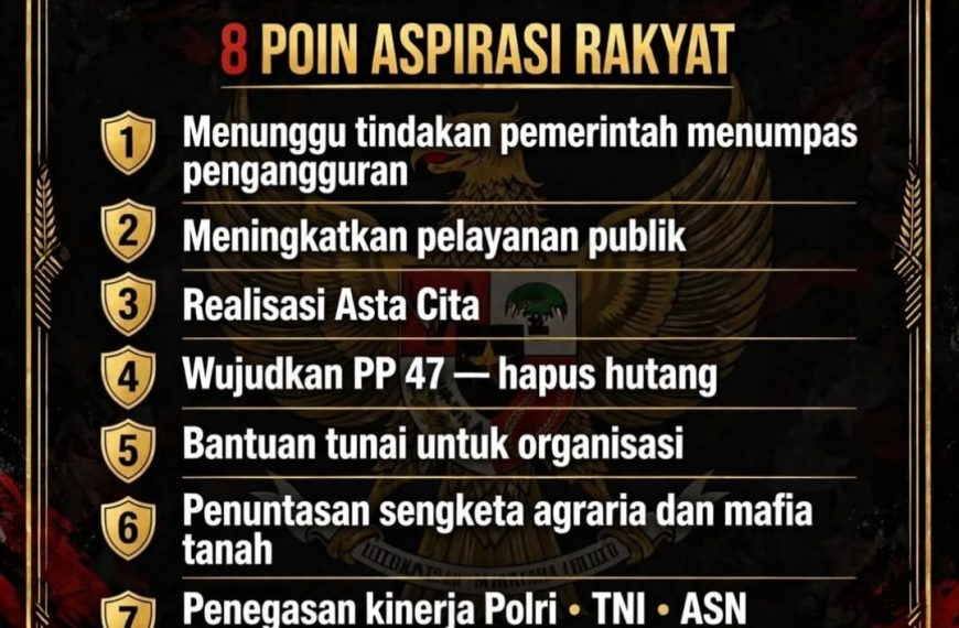 Gelo Commando 2026 Rilis 8 Poin Aspirasi Rakyat untuk Pemerintah dan Aparat